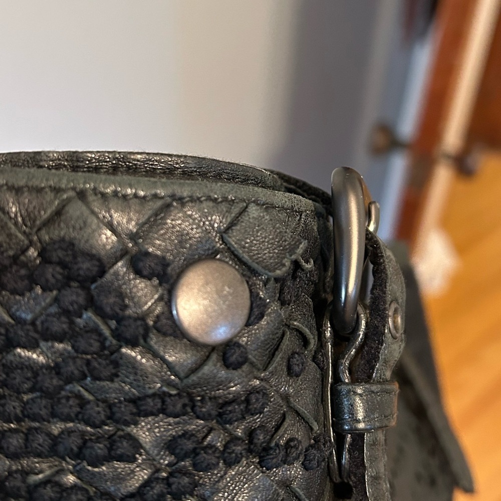 Bottega Veneta Intrecciato Leather & Wool Tote Bag - Picture 9 of 16